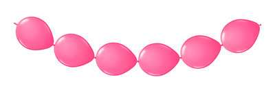 Ballonnen  25cm Knoop Magenta 3mtr/8