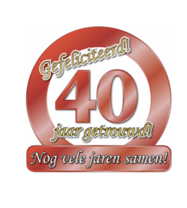 Huldeschild - Special - 40jr getrouwd