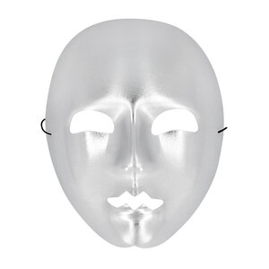 Gezichtsmasker mime zilver