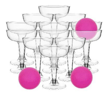 Drankspel prosecco pong set