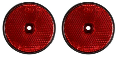 Reflector Rond Rood 60 Mm 2 Dlg