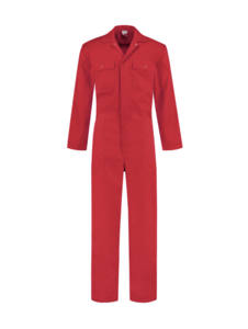 Overall polyester/katoen rood 