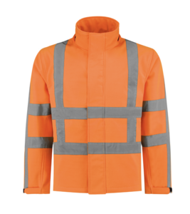 Softshelljas RWS 100% polyester oranje 