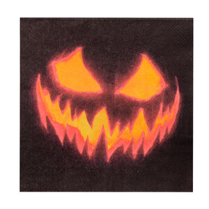 Set 20 papieren Servetten Creepy Pumpkin (33 x 33 cm)