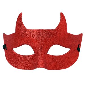 Oogmasker Duivel glitter