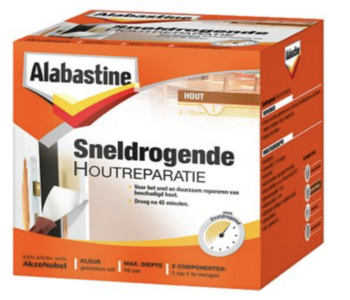 Alabastine Sneldrogende houtreparatie 2 componenten set 500gr*