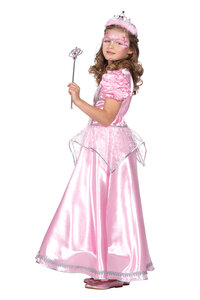 Prinsessen jurk lang roze