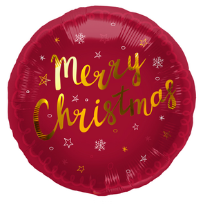 Folieballon 'Merry Christmas' Rood - 45cm