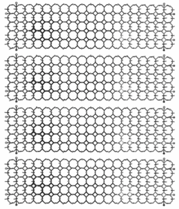 Kattenafweermatten 47,5x13x2,7 cm 4 dlg