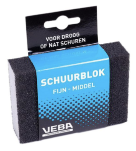 VEBA Schuurblok Fijn/Middel 10x7x2,5cm