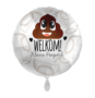 folieballon helium 43cm welkom kleine poeperd