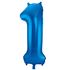 86cm Number  Shiny Blauw_