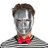 Gezichtsmasker mime zilver_