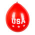 Set 6 Latex ballonnen 'USA' dubbelzijdig (25 cm)_