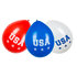 Set 6 Latex ballonnen 'USA' dubbelzijdig (25 cm)_