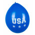 Set 6 Latex ballonnen 'USA' dubbelzijdig (25 cm)_