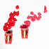 Set 288 Polyester rose petals red_