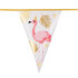 Pc. Foil bunting Flamingo (4 m)_