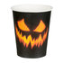 Set 10 papieren Bekertjes Creepy Pumpkin (25 cl)_